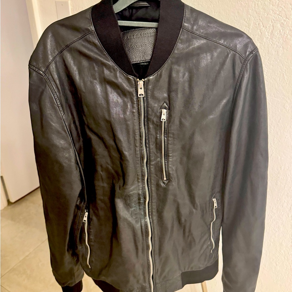 ALL SAINTS • Black Leather jacket